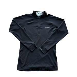 Mens Columbia Black Quarter-Zip Pullover